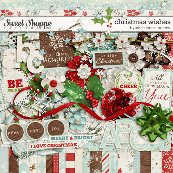 December Premier Kit: Christmas Wishes by Kristin Cronin-Barrow | Digitalscrapper.com