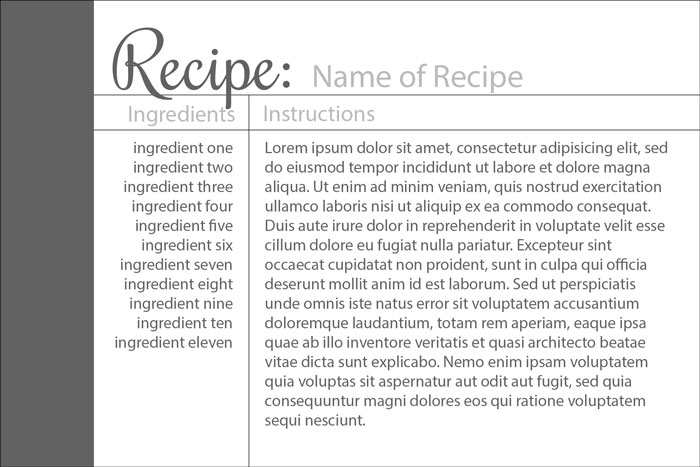 Recipe Document Template from www.digitalscrapper.com