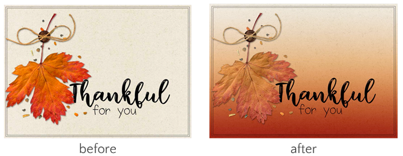 Card: Julie Singco Kit: Autumn Days by Kristin Cronin-Barrow Fonts: Lush Garden, Sorbet LTD