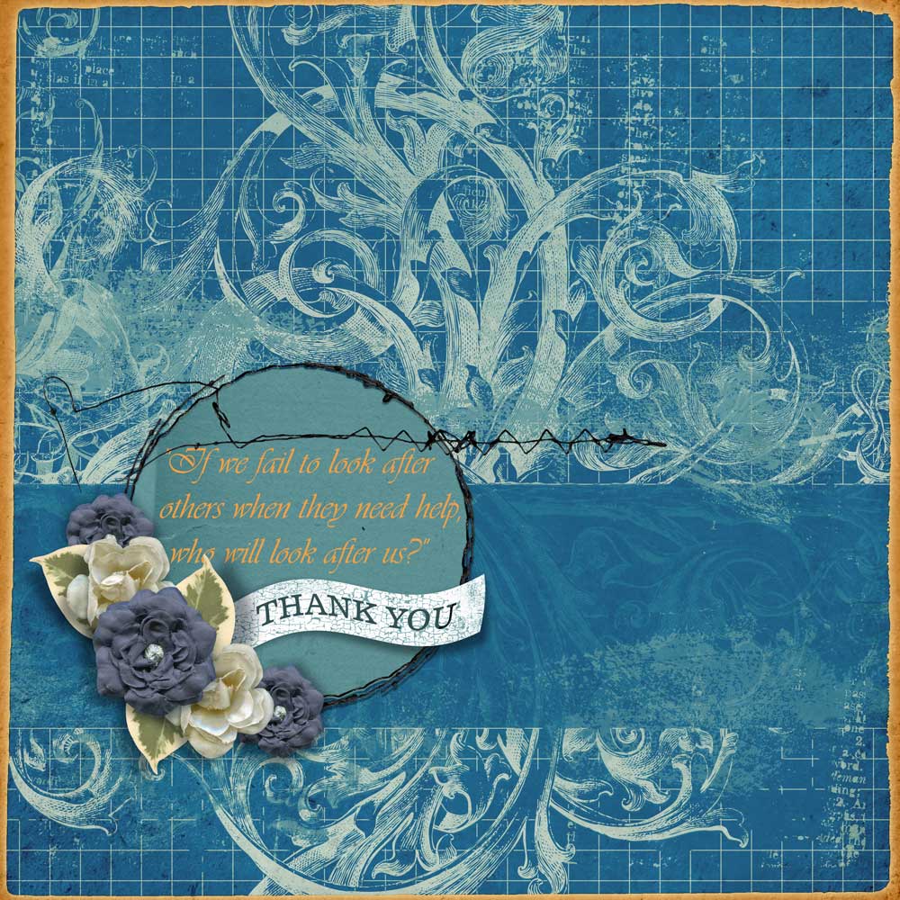 Page & Photos: Digital Designs by PJ Class: Wavy Word Strip by Carla Shute Kit(s): Amanda Sok Florida Overlay Paper, Angie Briggs Foundations, Susie Roberts Grungy Bits Brushes Fonts: Vivaldi