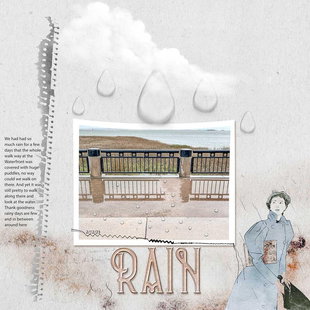 Page & Photo: Anke TurcoTutorial: Warped Frame by Carla Shute Kit: Lady Rain by Regina Falango Font: Myriad Pro 