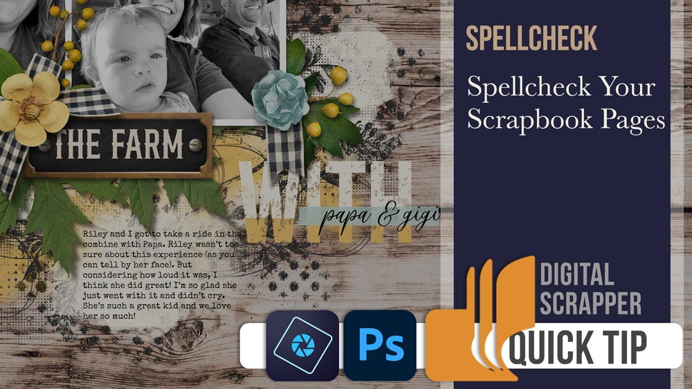 Spellcheck Your Scrapbook Pages